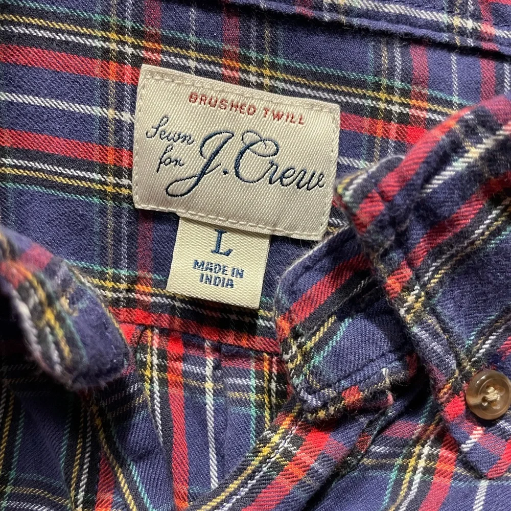 J. Crew Multicolor Plaid Casual Shirt